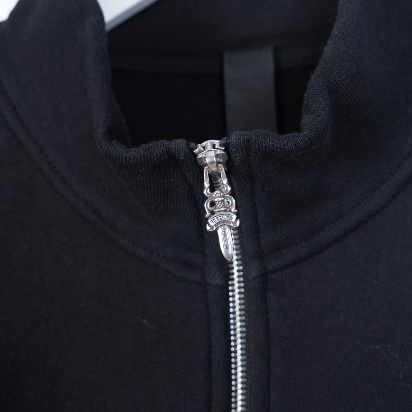 CHROME HEARTS KING TACO BLACK EMBROIDERED HALF ZIP