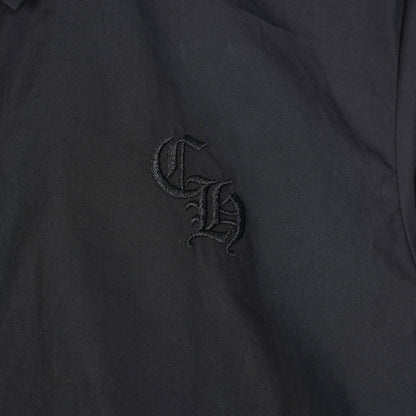 CHROME HEARTS BLACK CH EMBROIDERED LOGO DRESS SHIRT