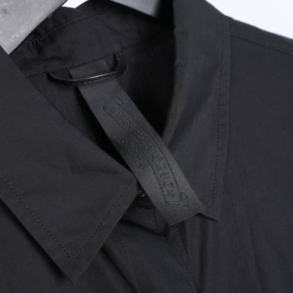 CHROME HEARTS BLACK CH EMBROIDERED LOGO DRESS SHIRT