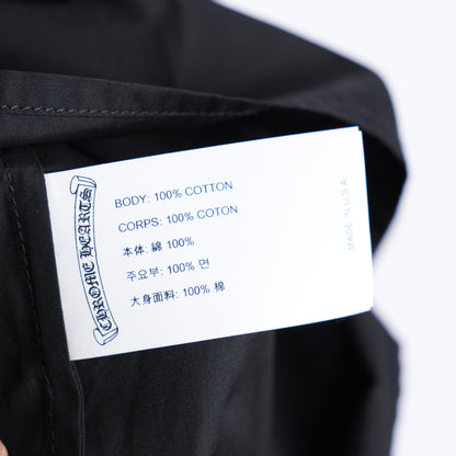 CHROME HEARTS BLACK CH EMBROIDERED LOGO DRESS SHIRT
