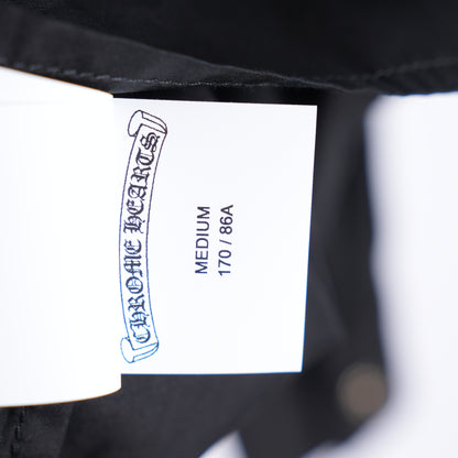 CHROME HEARTS BLACK CH EMBROIDERED LOGO DRESS SHIRT