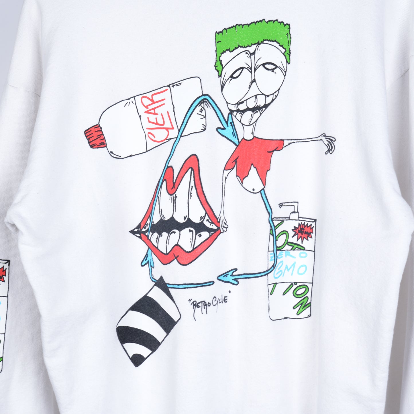 Matty Boy RetroCycle White Crewneck