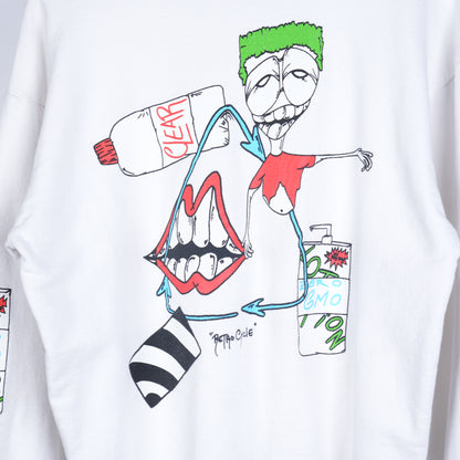 Matty Boy RetroCycle White Crewneck