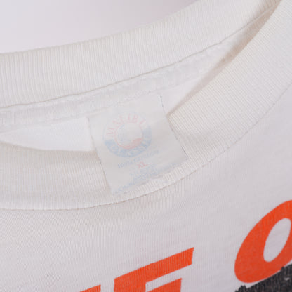 1990S FREE OJ! PRAY FOR O.J. DON'T SQUEEZE THE JUICE WHITE T-SHIRT