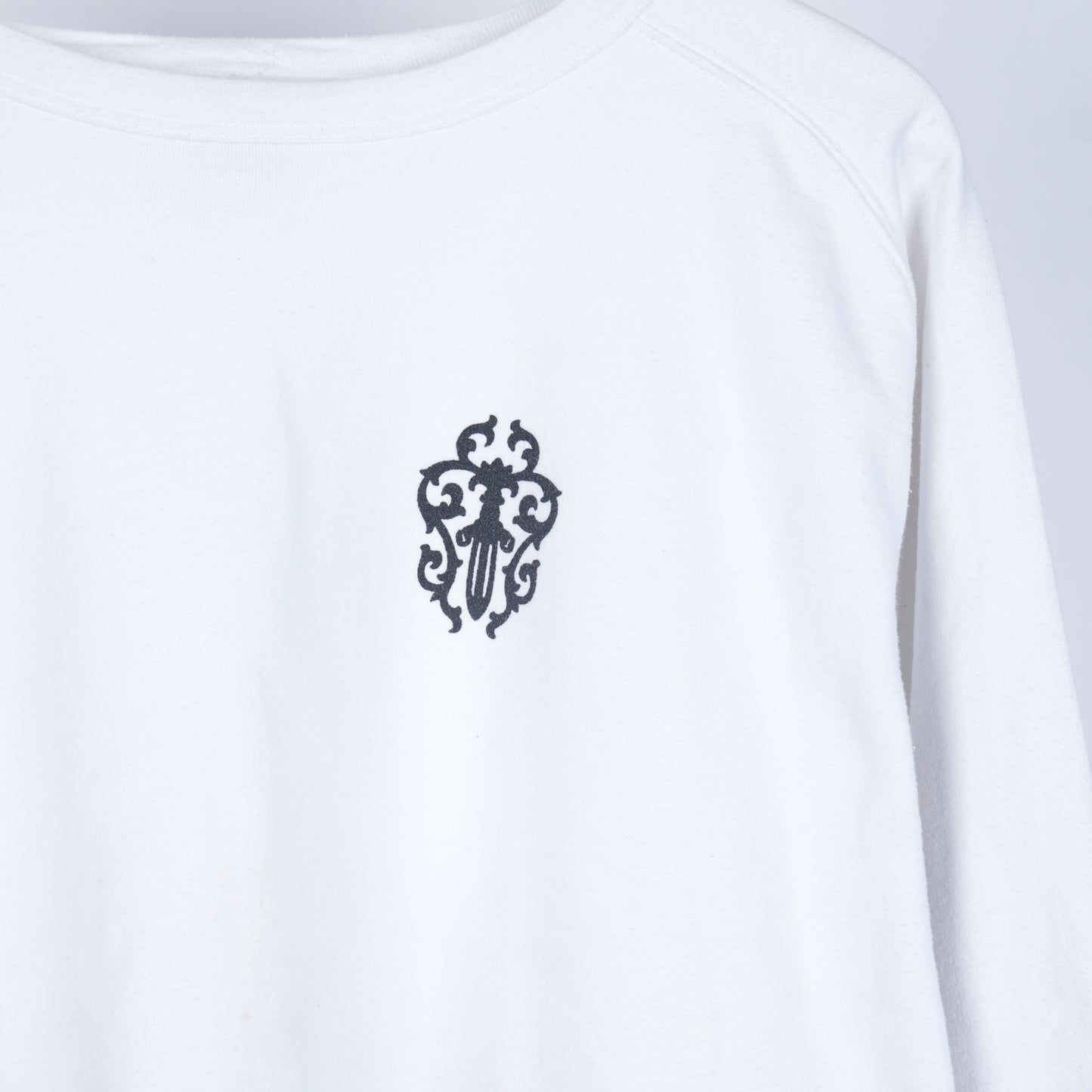 Vintage Chrome Hearts Dagger White Crewneck