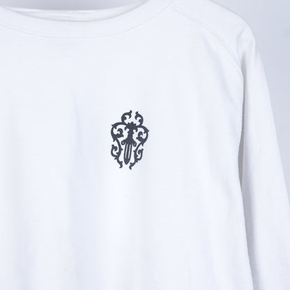 Vintage Chrome Hearts Dagger White Crewneck