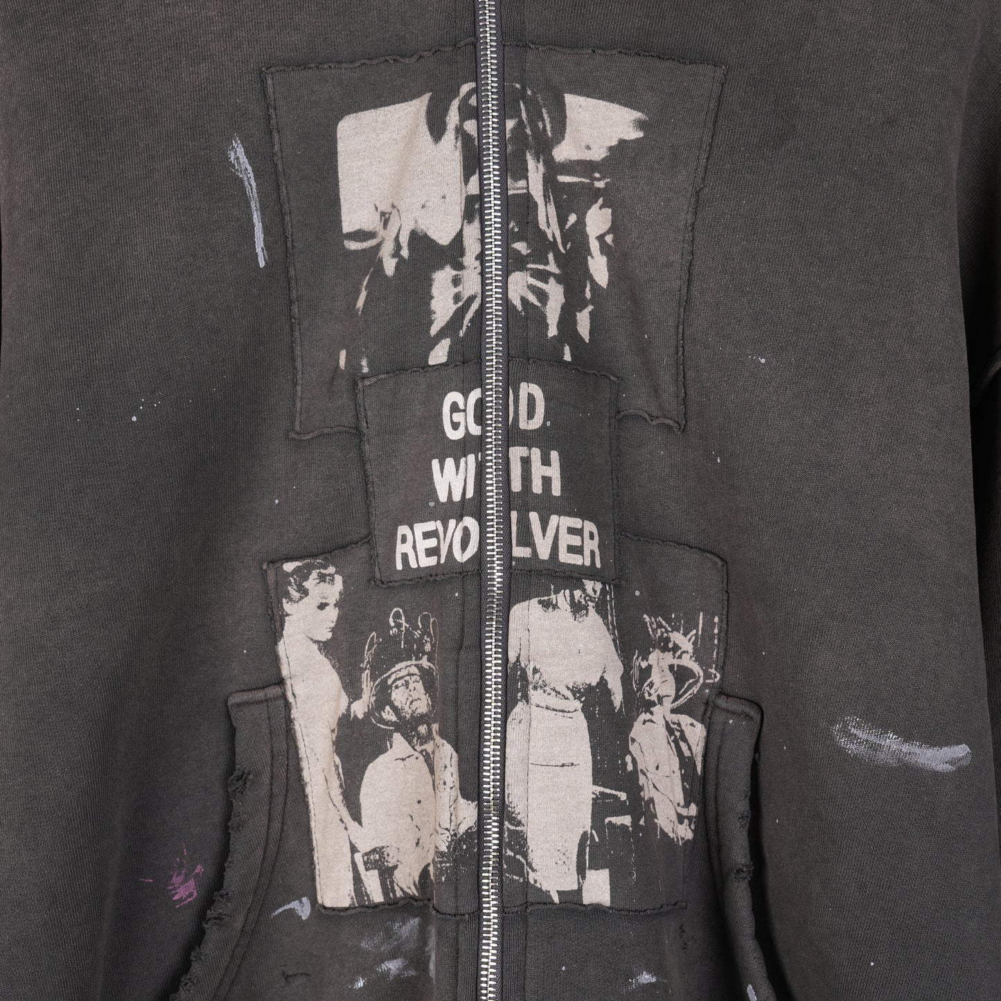 Enfants Riches Déprimés ERD GOD WITH REVOLVER ZIP UP HOODIE