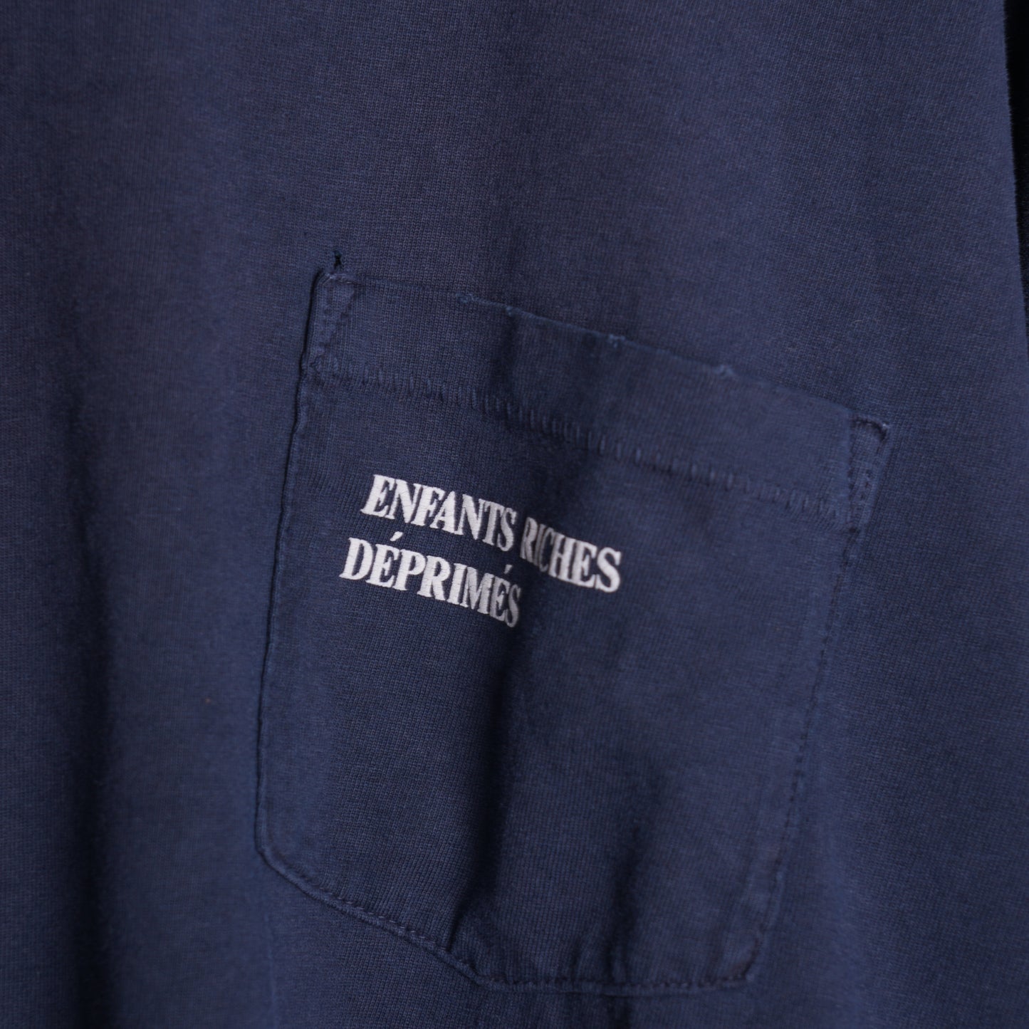 Enfants Riches Déprimés Navy Logo Pocket T-shirt
