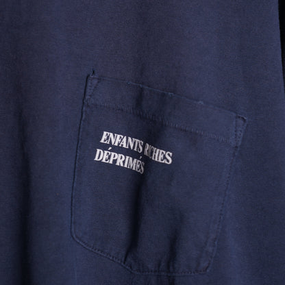 Enfants Riches Déprimés Navy Logo Pocket T-shirt