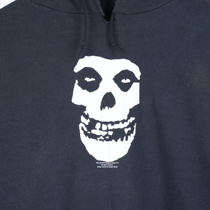 VINTAGE MISFITS SKULL BLACK HOODIE