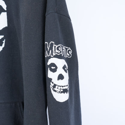 VINTAGE MISFITS SKULL BLACK HOODIE