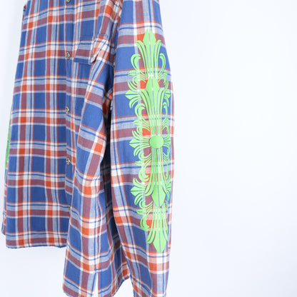 CHROME HEARTS GREEN SLEEVE FLANNEL