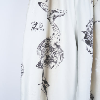 BALENCIAGA WHITE TATTOO SWEATPANTS