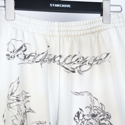 BALENCIAGA WHITE TATTOO SWEATPANTS