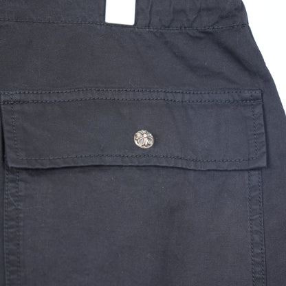 CHROME HEARTS BLACK PARACHUTE PANTS