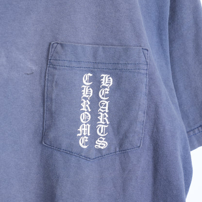 CHROME HEARTS FADED VINTAGE POCKET LOGO T-SHIRT