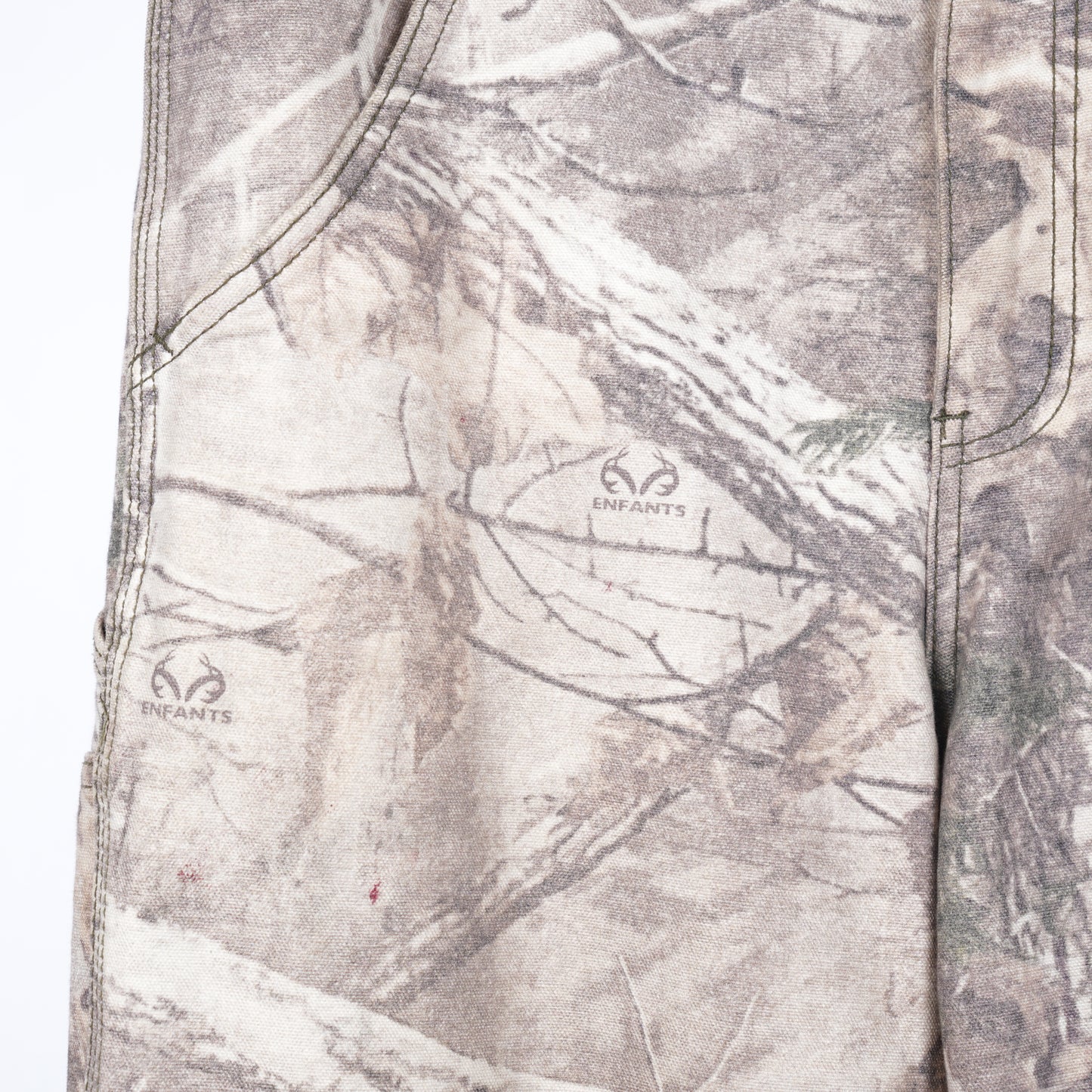 ERD Real Tree Distressed Camo Carpenter Pants SZ 34