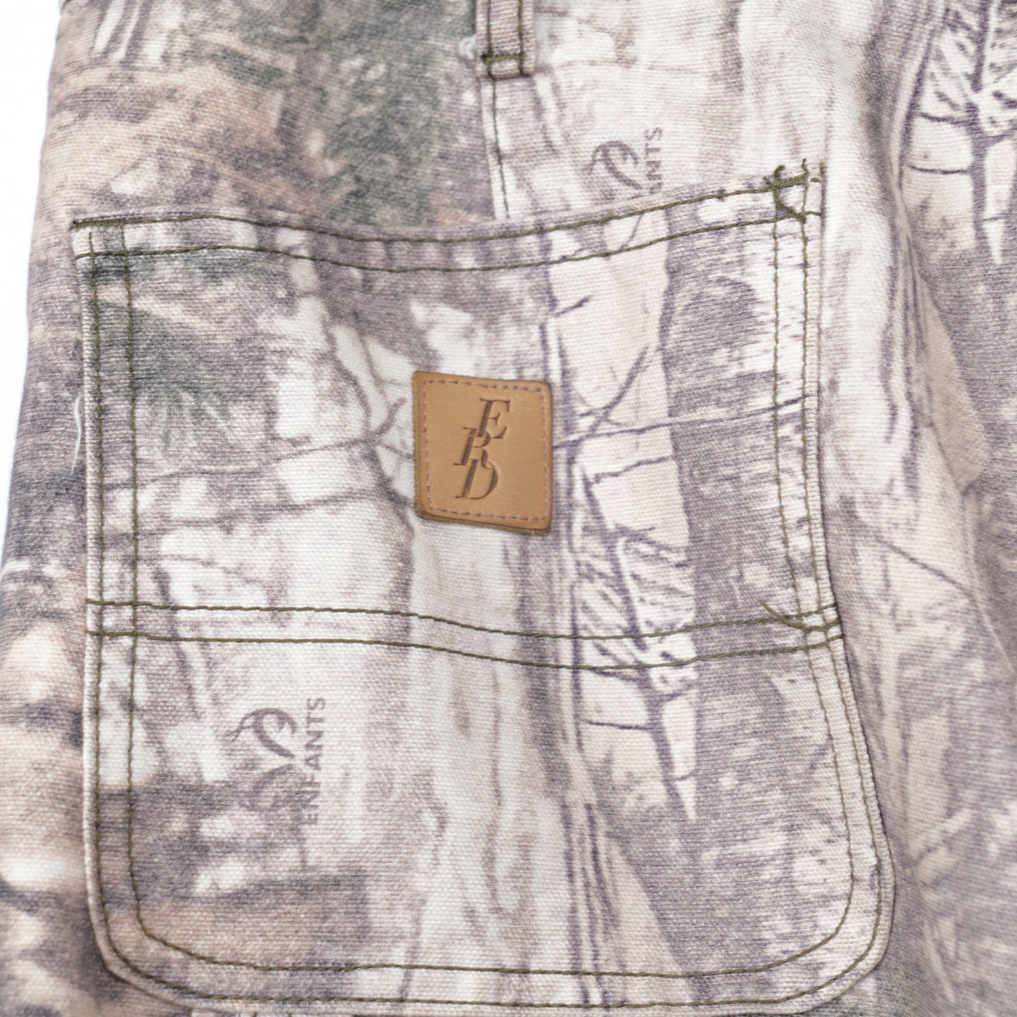 ERD Real Tree Distressed Camo Carpenter Pants SZ 34