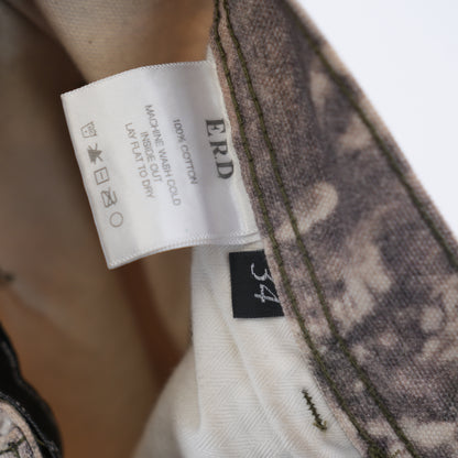 ERD Real Tree Distressed Camo Carpenter Pants SZ 34