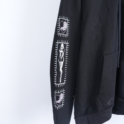 CHROME HEARTS DEADLY DOLL ZIP UP HOODIE