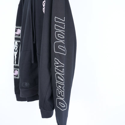 CHROME HEARTS DEADLY DOLL ZIP UP HOODIE