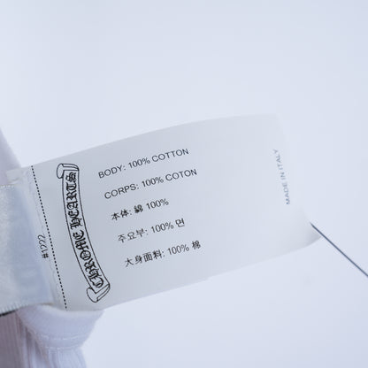 CHROME HEARTS WHITE SEQUIN PATCH TANK TOP ART BASEL