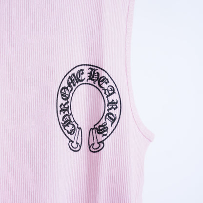 CHROME HEARTS PINK DEADLY DOLL TANK-TOP DRESS