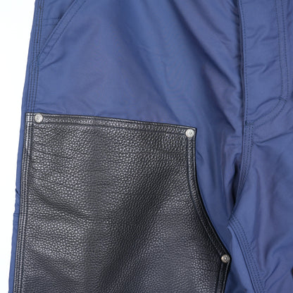 CHROME HEARTS NYLON LEATHER DOUBLE KNEE PANTS