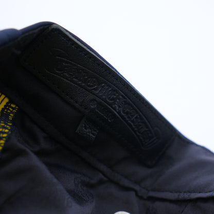 CHROME HEARTS NYLON LEATHER DOUBLE KNEE PANTS