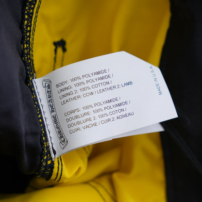 CHROME HEARTS NYLON LEATHER DOUBLE KNEE PANTS