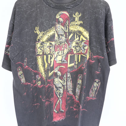VINTAGE SLAYER SKULL CROSS TEE