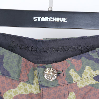 CHROME HEARTS CAMOUFLAGE MONOGRAM DOUBLE KNEE PANTS