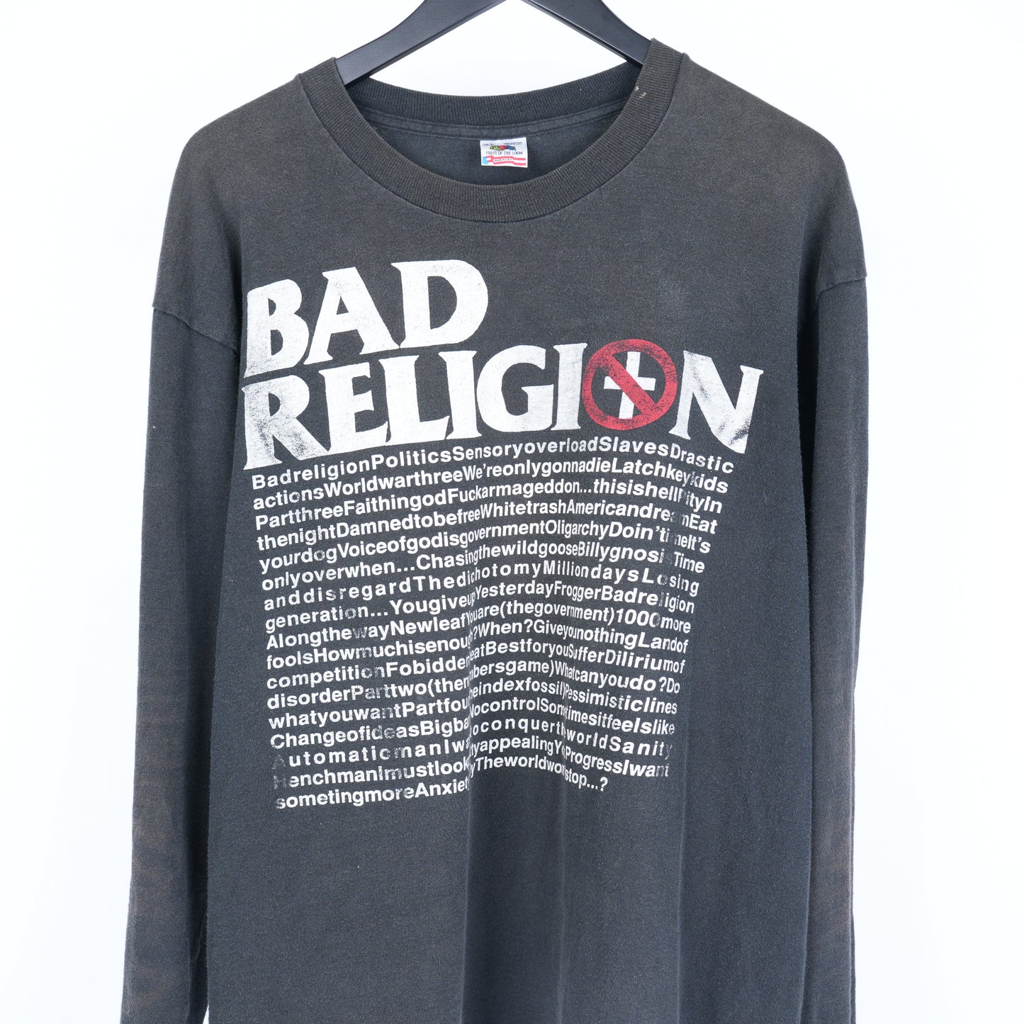 VINTAGE BAD RELIGION LONG SLEEVE TEE