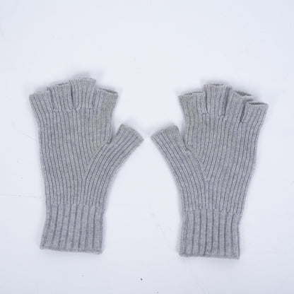 CHROME HEARTS GREY CROSS GLOVES