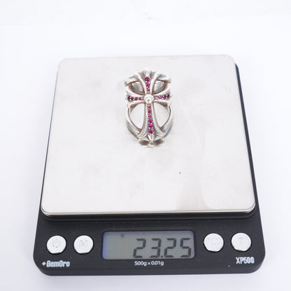 CHROME HEARTS RUBY INIFINITY RING