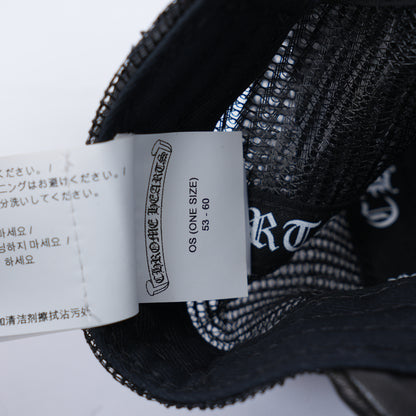 CHROME HEARTS BLACK ON BLACK CEMETERY CROSS HAT