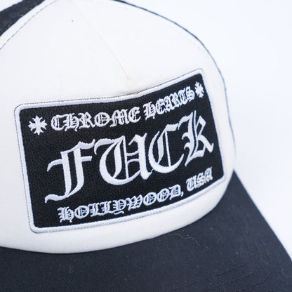 CHROME HEARTS WHITE TRUCKER HAT