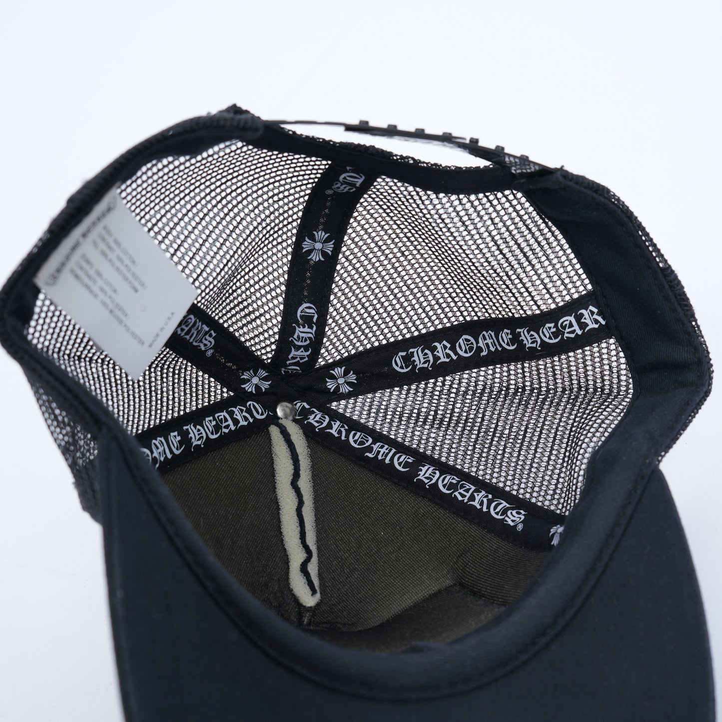 CHROME HEARTS BLACK NYC TRUCKER HAT