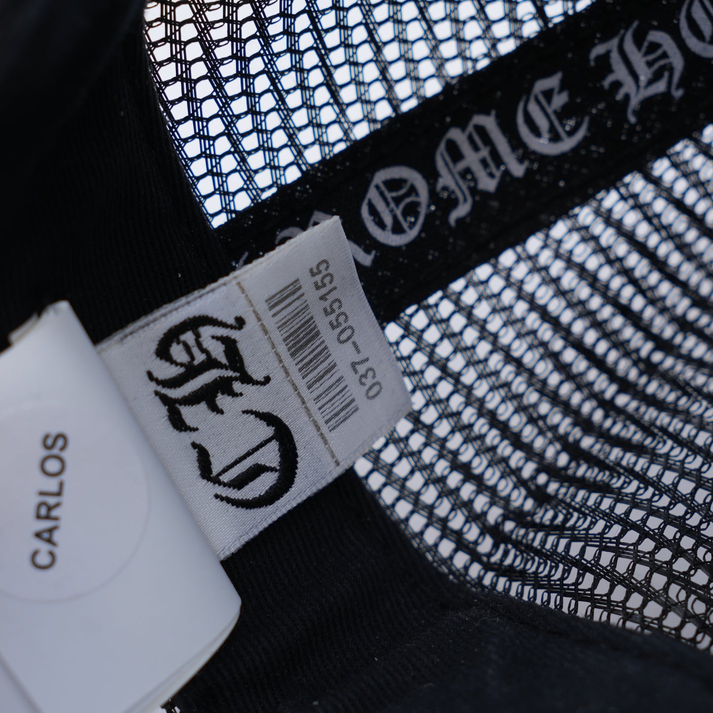 CHROME HEARTS BLACK NYC TRUCKER HAT