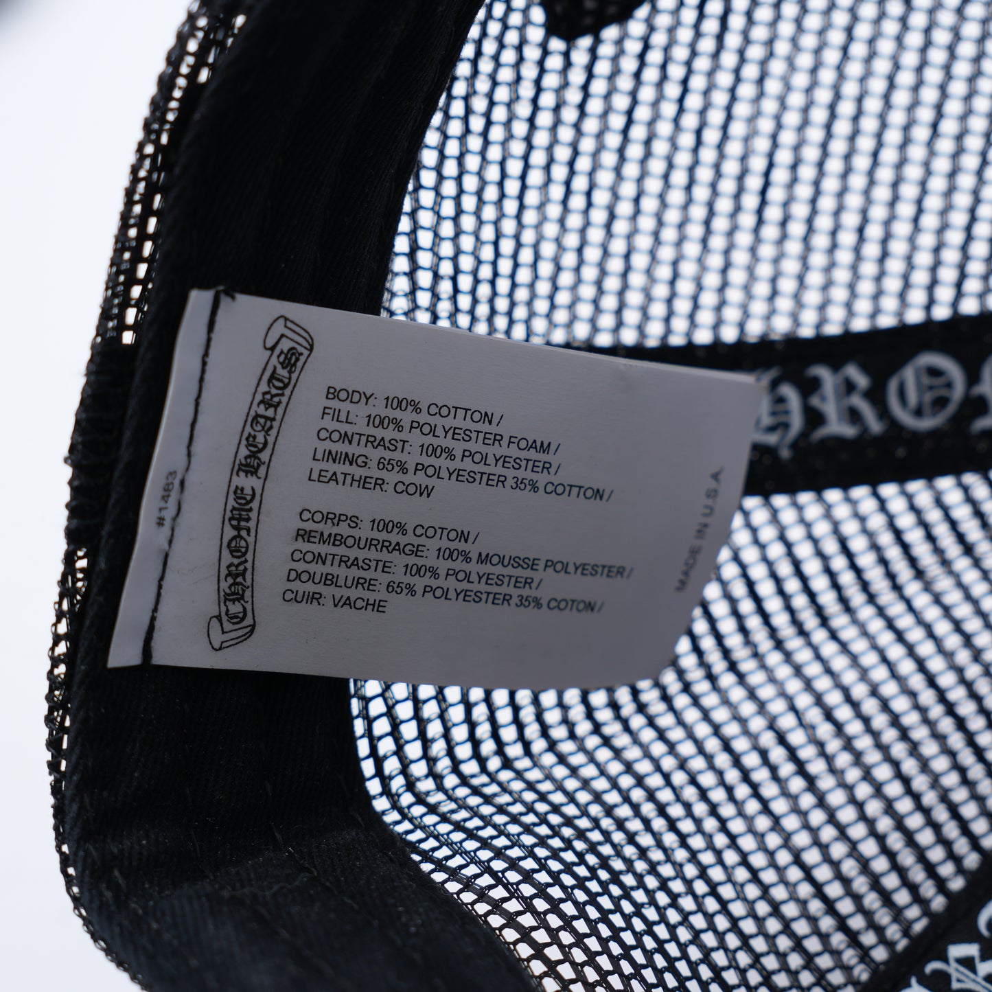 CHROME HEARTS CAMOUFLAGE CEMETARY HAT