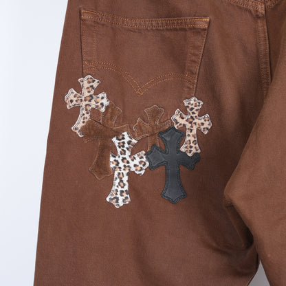 BROWN NYFW LEVI JEANS