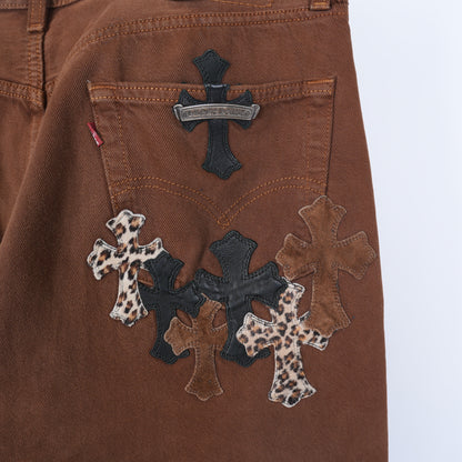 BROWN NYFW LEVI JEANS