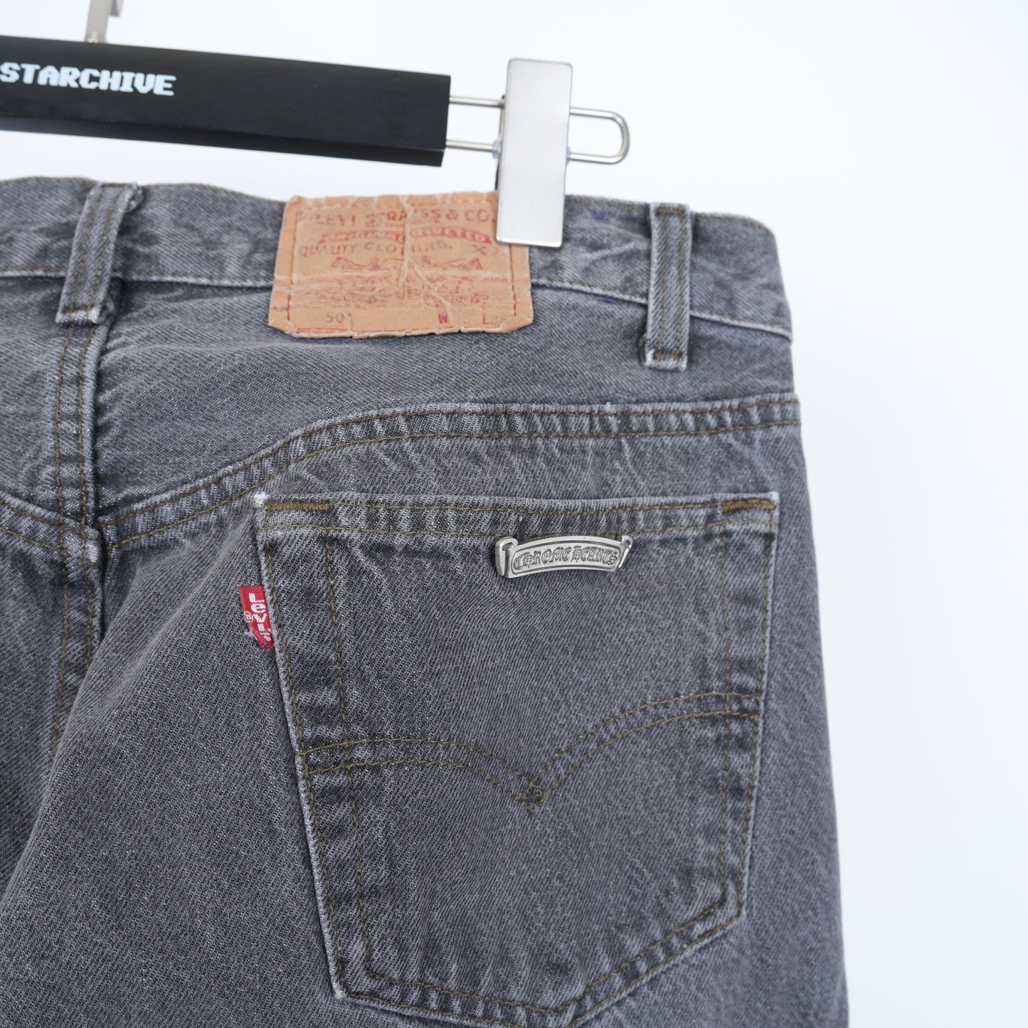 CHROME HEARTS ST BARTH EXCLUSIVE PURPLE CROSS PATCH 501 LEVI