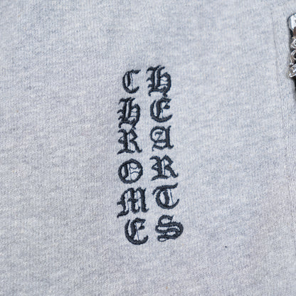 CHROME HEARTS GREY JOGGER PLUS CROSS PATCH SWEATPANTS