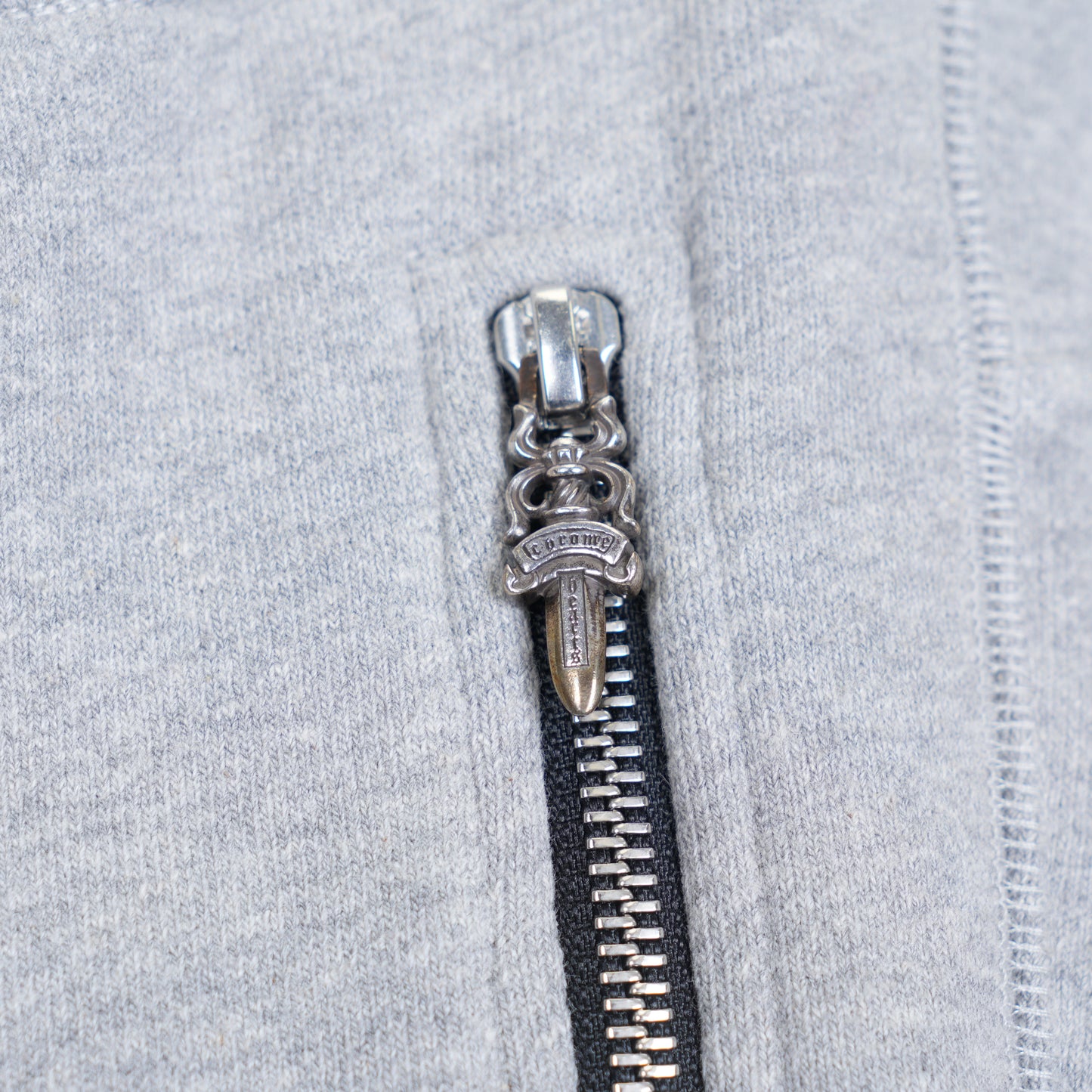 CHROME HEARTS GREY JOGGER PLUS CROSS PATCH SWEATPANTS