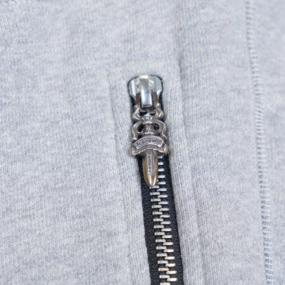 CHROME HEARTS GREY JOGGER PLUS CROSS PATCH SWEATPANTS
