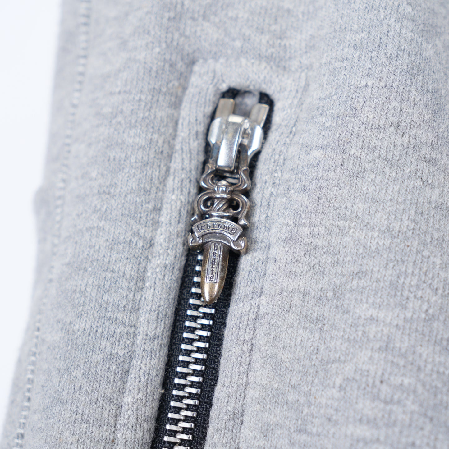 CHROME HEARTS GREY JOGGER PLUS CROSS PATCH SWEATPANTS