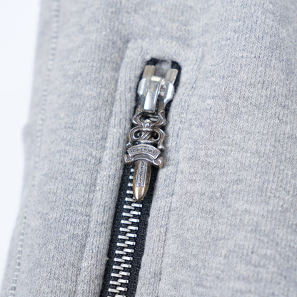 CHROME HEARTS GREY JOGGER PLUS CROSS PATCH SWEATPANTS