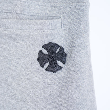 CHROME HEARTS GREY JOGGER PLUS CROSS PATCH SWEATPANTS