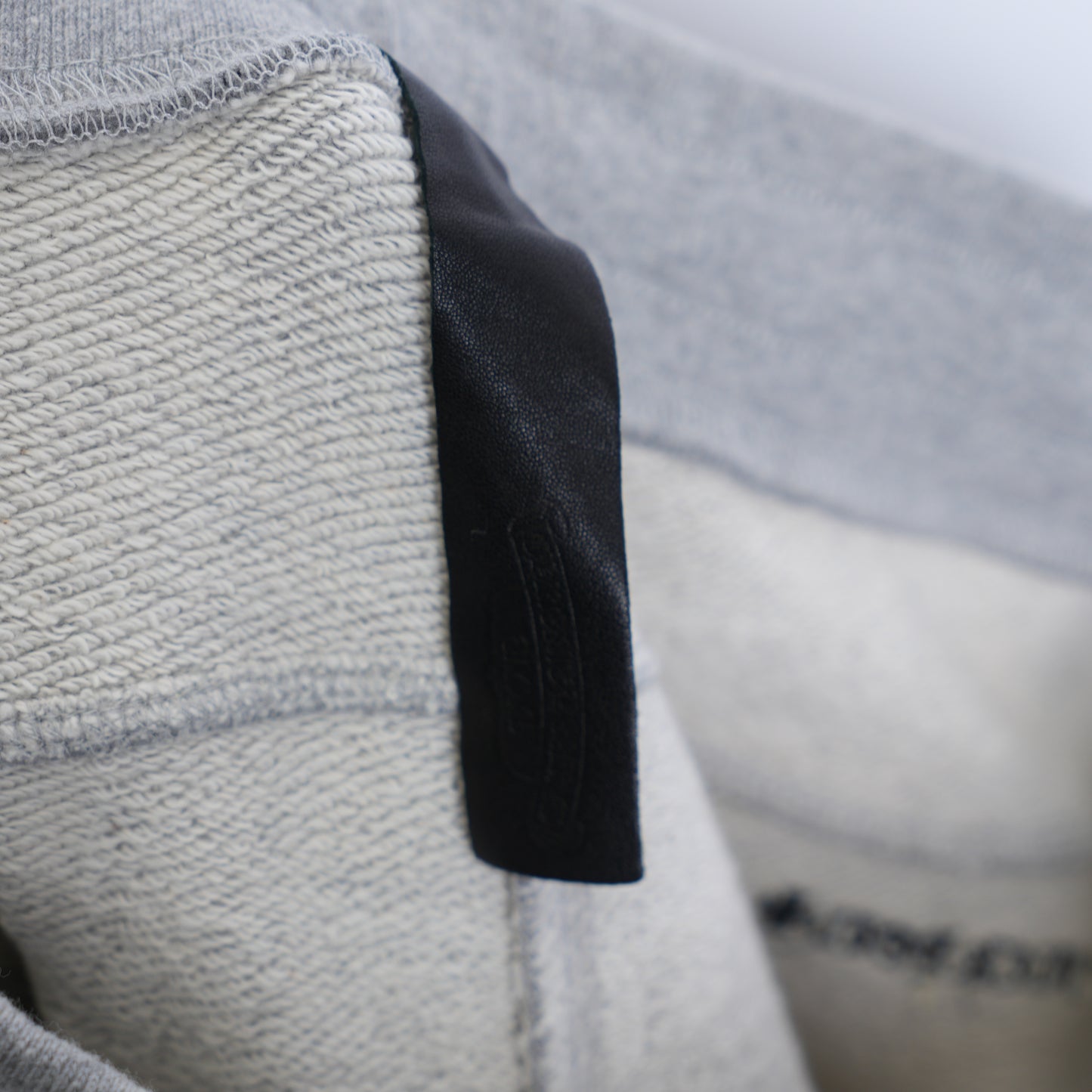 CHROME HEARTS GREY JOGGER PLUS CROSS PATCH SWEATPANTS